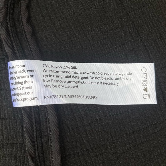 Eileen Fisher Silk Blend Crepe Longsleeve Blazer Size Large - Picture 8 of 8